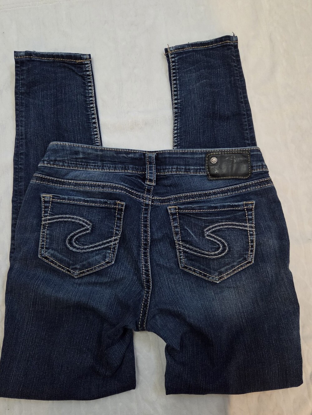 Vtg Y2k Silver Jeans Suki Mid Super Skinny Casual Jeans | W29 - Picture 3 of 5